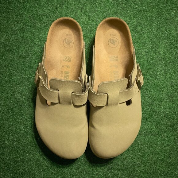 Birkenstock Women’s Boston Soft Footbed Suede Clogs US 7.5 EU 38 Olive-Green - Picture 5 of 5